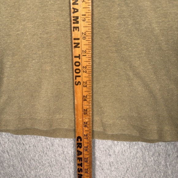 True Vintage 1940/50s Tan Earth Tone Stenciled Long Sleeve Military Thermal Sz M - Picture 7 of 9